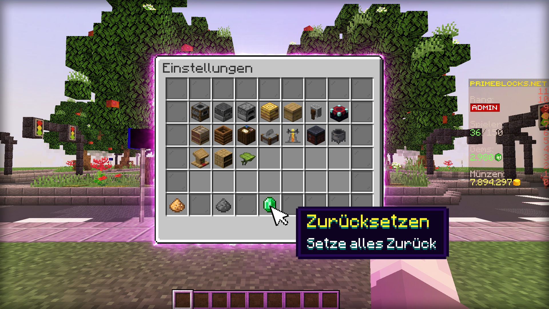 Plot-Interaktion8 Menu