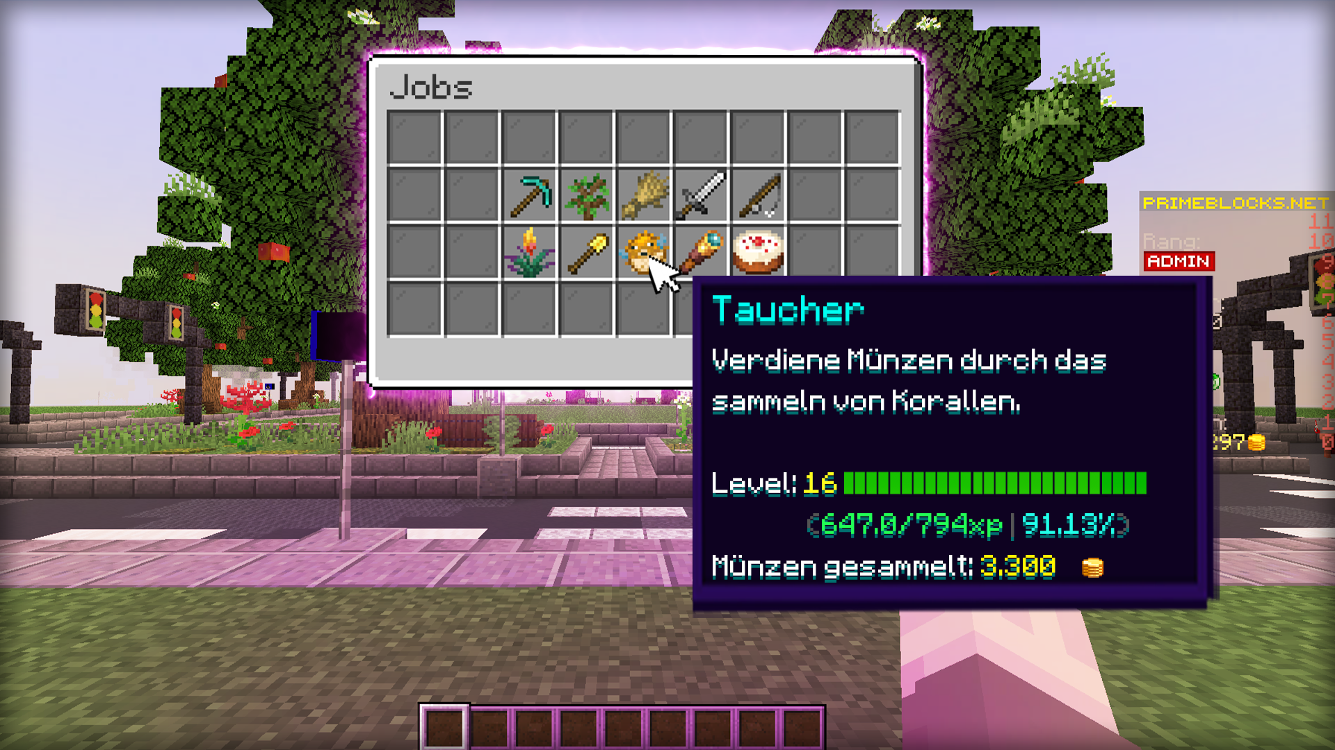 taucher1 Menu